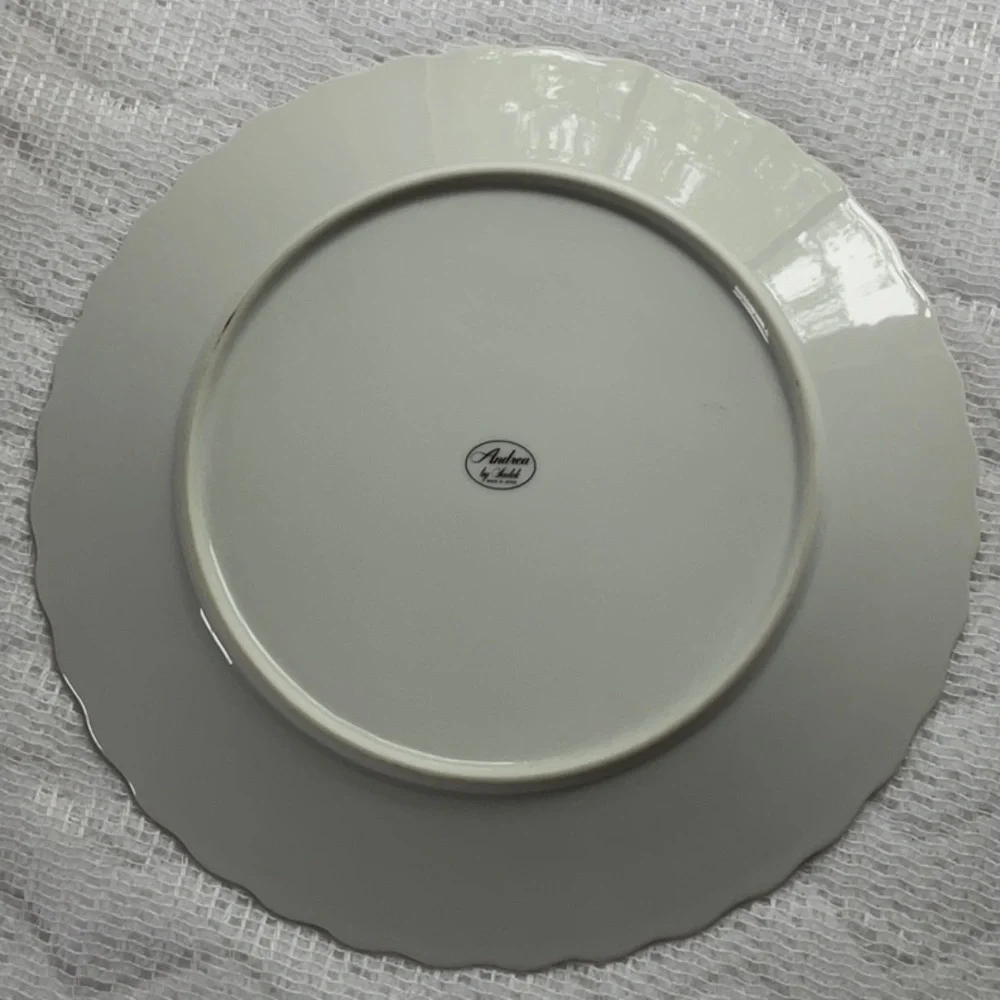 Vintage Andrea by Sadek Porcelain Cake Plate and Server in 
